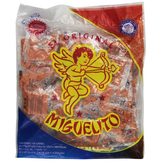 Miguelito Chamoy Chilito En Polvo Mexican Candy Chili Powder 100 Pieces Sealed