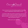 Cherry Orchard Son 70th Birthday Card, from Grace Range, complete with Gold Envelope