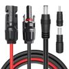 Solar Panel to DC Adapter Cable 16 AWG 4.59ft for Power Stations Generators