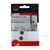 TIMCO Threaded Screw Caps Solid Brass Polished Chrome - 12mm