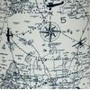 Albert Estate LTD., 10" Navy World Map Clip-On Lamp Shade