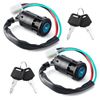 2X For Electric Scooter Bike ATV Wire Ignition Switch Key Switch Ignition Switch