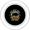 Do Not Pet The Fluffy Cows Funny Bison Warning PopSockets PopGrip for MagSafe