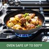 2Pcs Hard Anodized Nonstick Fry Pan Set Induction Cookware Set Scratch Resistant