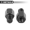 Motoforti Universal Motorcycle Mirror Adapter, Metal, Black, 2 Pcs