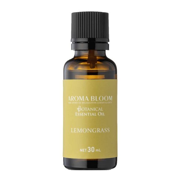 Aroma Bloom Botanical Essential Oil, Lemongrass 1.0 fl oz (30 ml), Aroma Bloom Aroma Oil, Essential Oil, Natural, Insect Repellent, Aroma