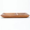 Nitori 8964189 Rectangle Lunch Plate, Acacia