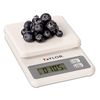 Taylor 3817 Compact Digital Kitchen Scale, White, 11-Lb. Capacity - Quantity 1