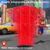OSTENT Motion Sensor Bluetooth Wireless Remote Controller for Nintendo Wii Console Game Color Red