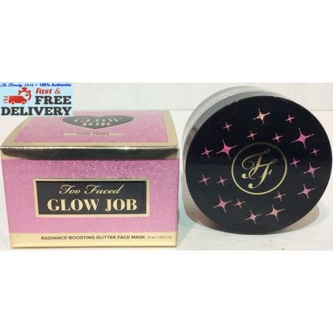 Too Faced Glow Job Glitter Radiance Boosting Face Mask Pink Tiara NEW