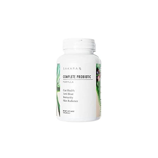 Sakara Complete Probiotic Formula for Gut Health, 180 Capsules, 3 Billion CFUs per Serving