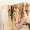 Mushroom and Third Eye Boho Throw Blanket Bohemian Tapestry