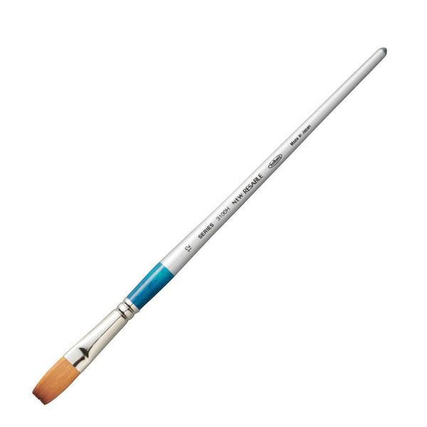 Holbein 203128 Watercolor Brush Resable 3100H Flat No. 12