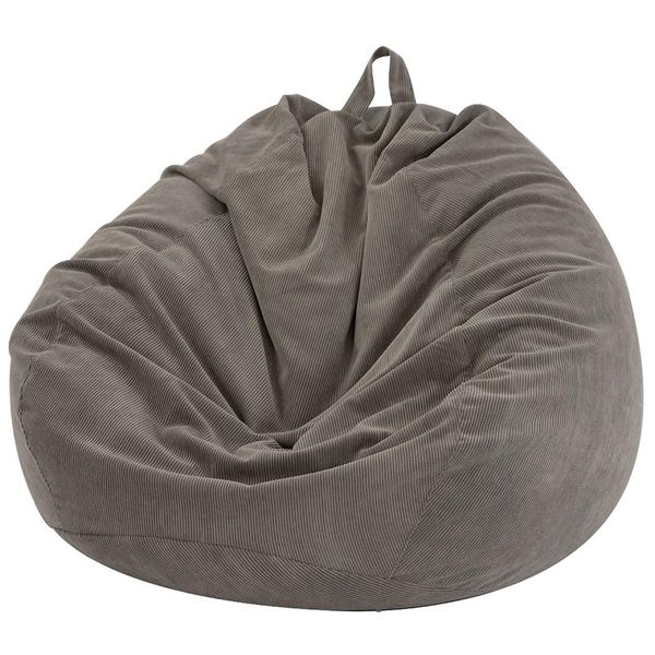 Nobildonna Bean Bag Chair Cover (No Filler) for Kids and Adults. Extra Large 300L Bean Bag Stuffed Animal Storage Washable Soft Premium Corduroy Stuffable Bean Bag Cover