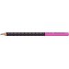 Faber-Castell Graphite Pencil, Jumbo Grip - Two Tone Black/Pink