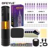 OFEYLE Tatoo Kit Wireless Adjustable Stroke Machine Pen with 10 Ink and Needles