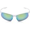 Suncloud Flyer Sunglasses, White Frame/Green Mirror Polycarbonate Lens, One Size
