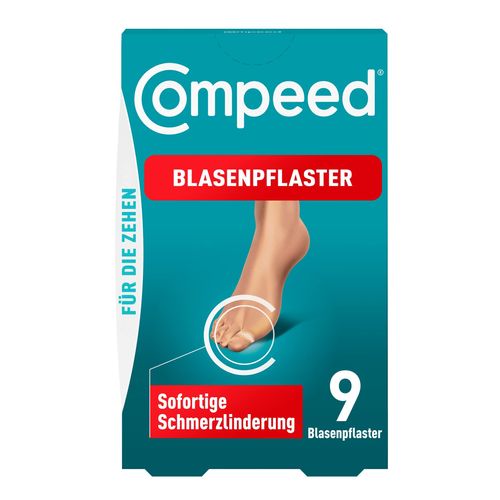 Compeed Toe Bladder Plasters - Extra Small Hydrocolloid Patches to Prevent Blisters on Toes, 1 x 9 Pack