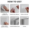 Wall Mount Toothbrush Holders - Stand for Bathroom, Non-Screw Wall Mounted, Black