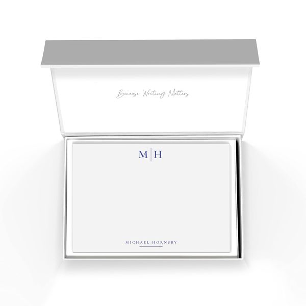 Me Loovely Classic Design Personalised Notecards and Envelopes Set Blank Greeting Card Customized Correspondence Cards Luxury Stationary | Christmas Gifts (A6 Size, Pack of 40)