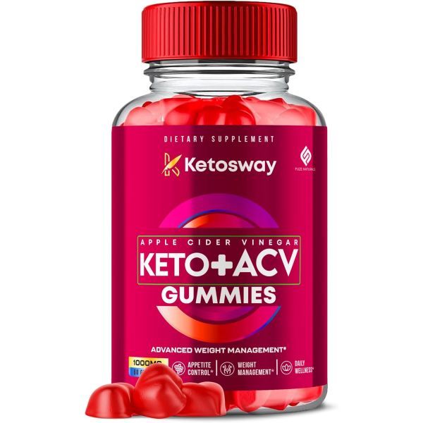 Fuze Naturals Keto Way ACV Gummies Advanced Formula Keto Apple Cider Vinegar 1000MG Vitamins KetoACV Folic Acid B12 Beetroot Pomegranate Gummies 60 Count