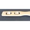 2 x Back Scratcher Bamboo with Massage Rollers 46 cm Back Scratcher Wellness