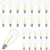 25Pack ST40 LED Replacement Light Bulbs,Vintage Edison Waterproof Shatterproof