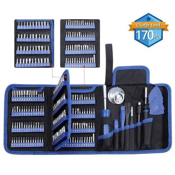 170PC Magnetic Precision Screwdriver Phone PC Repair Tool Kit Bits Set Torx Set