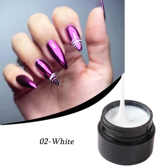 6ml Spider Web Gel Polish Nail Art Design Black UV Painting Gel Silk Lines  Varnishes For Manicure DIY Drawing Decoration GL1615