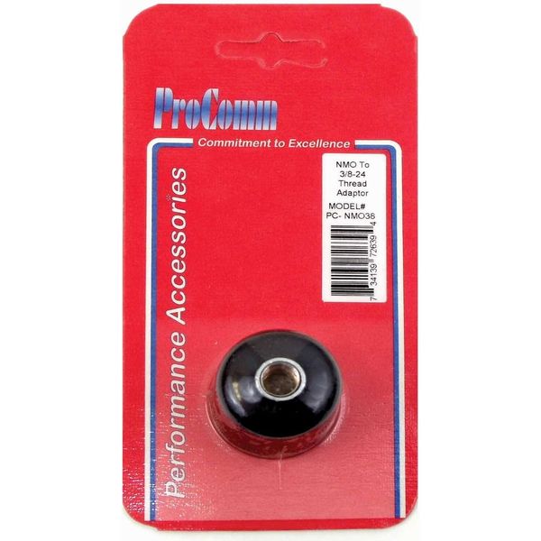 Procomm - adaptor to convert 3/4" nmo base mount to female 3/8" x 24" threads