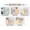 A4 Clipbar File, Plastic Presentation Project Folder, File Folders Document Classification with 50 Sheets Capacity, with Sliding bar Best for Presentations & Projects Office School (50 pcs, Clear)