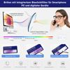 DOOViC Oversized Blue Light Glasses Womens Black Square Frame Computer Glasses