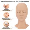 Lash Eyelash Extension Kit: Professional Mannequin Head Training For Beginners