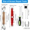Window Screen Repair Kit Spline Roller and Installer Clips for Mesh Screens