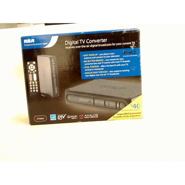 RCA DTA809 DTV Digital TV Converter Box