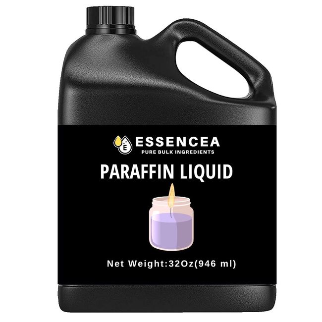 Paraffin Liquid 32 Ounces by Essencea Pure Bulk Ingredients | Paraffin Lamp Oil | Ultra Clean Burning Fuel | Colorless & Odorless (946 ml)