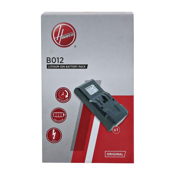 Hoover B012 Batterie Staubsauger Lithium, Wiederaufladbar, Schwarz, Original-Akku, Hoover Besenstaubsauger H-Free 100