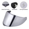 VCOROS K6 Helmet Visor Replacement - K6 Helmet Visor Motorcycle Face Shield Replacement for K6 K6s (Chrome Silver)