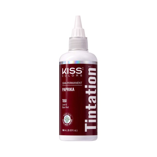 Kiss Tintation Semi-Permanent Hair Color Treatment 148 mL (5 US fl.oz) (Paprika)