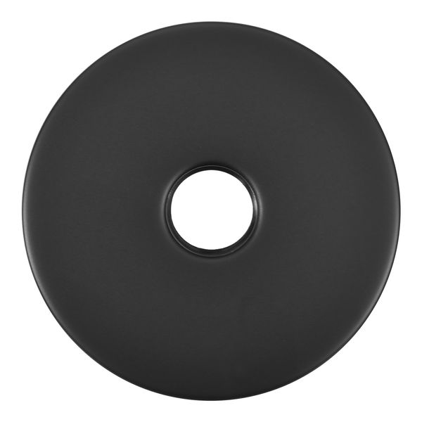 QUARKZMAN Runde Duscharmatur-Blende, 3,5" Edelstahl-Rosette zur Abdeckung von Lücken und Löchern, passend für alle Standard-Rohre mit 20 mm Durchmesser, Schwarz