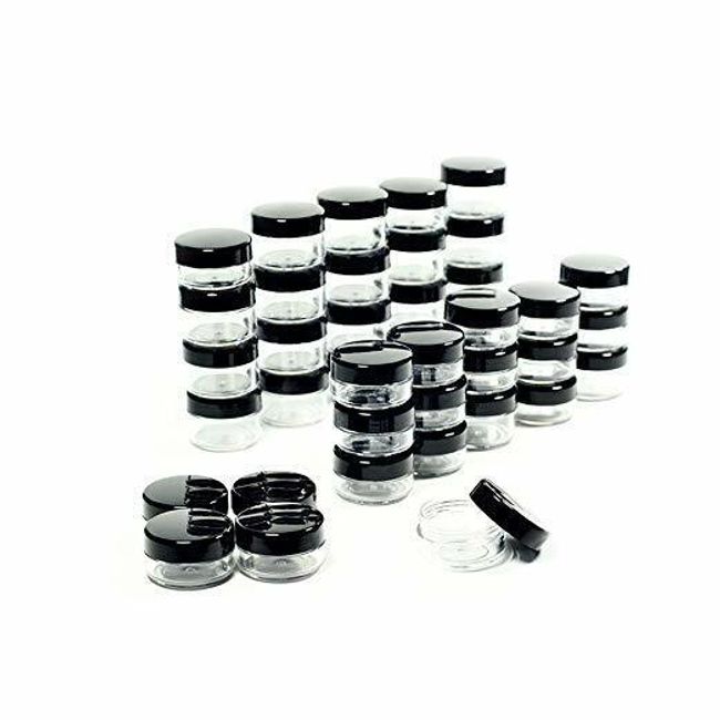 50-Piece 5ml Cosmetic Sample Jars - Empty Small Containers for Makeup, Lip Balm