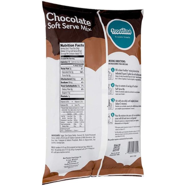 Frostline Soft Serve Mix, Chocolate - 6.0 lbs (2.72 kg)