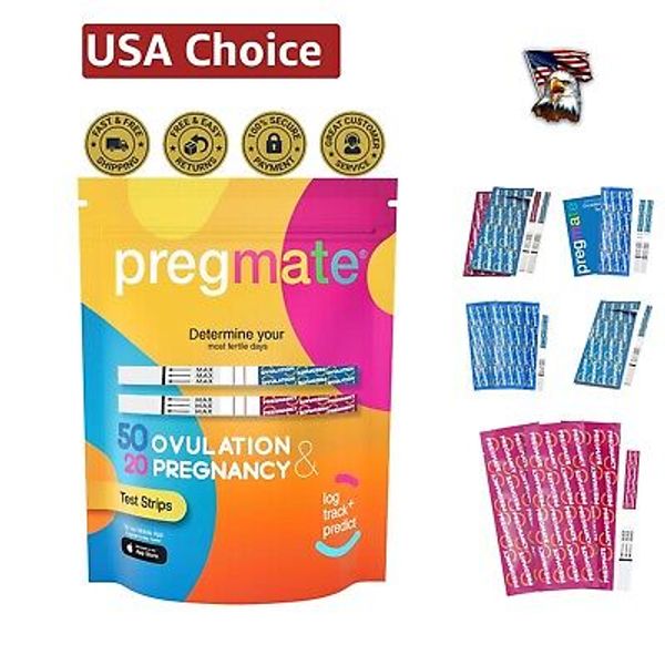 Accurate Ovulation & Pregnancy Test Strips - Fertility Predictor Kit, 70 pcs