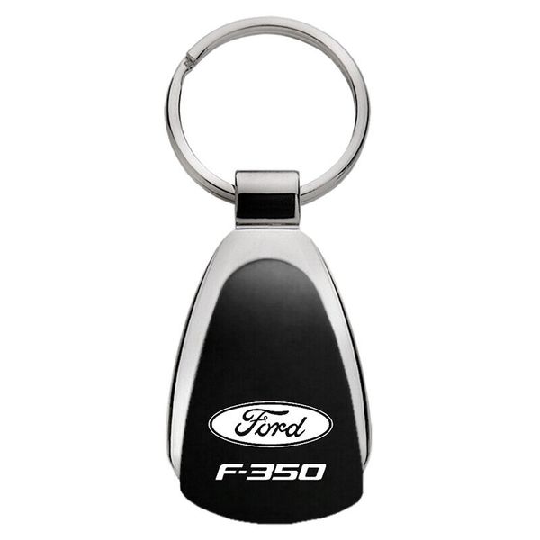 Ford F350 Tear Drop Key Ring (Black)