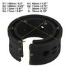 X AUTOHAUX 2pcs Black Car Coil Spring Buffer Rubber Buffer Universal B Type
