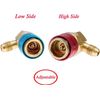 2Pack HVAC AC A/C Manifold Gauge Conversion Kit High Low Quick Connector Adapter