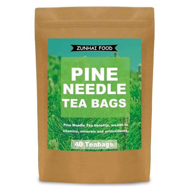 Pine Needle Tea Bags, 40 Teabags, Pine Needles Herbal Tea