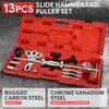 [13Pcs] 8-Way Slide Hammer Dent Puller Set Auto Body Repair Tool Kit w/ Case
