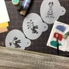 Designer Stencils Easter Bunnies Cake Stencils, Beige/semi-transparent