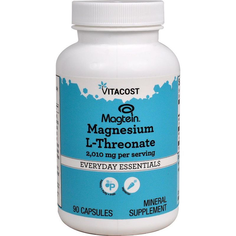 Vitacost Magtein Magnesium L-Threonate -- 2010 mg - 90 Vegetarian ...